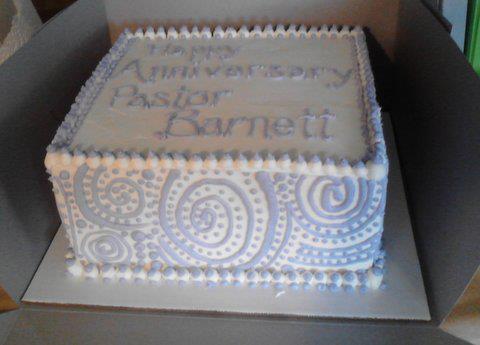 Pastor Anniversary Cake