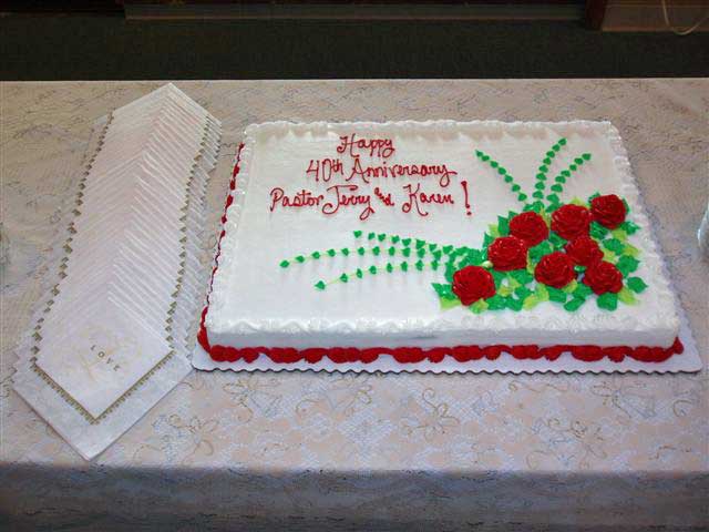 Pastor Church Anniversary Cake