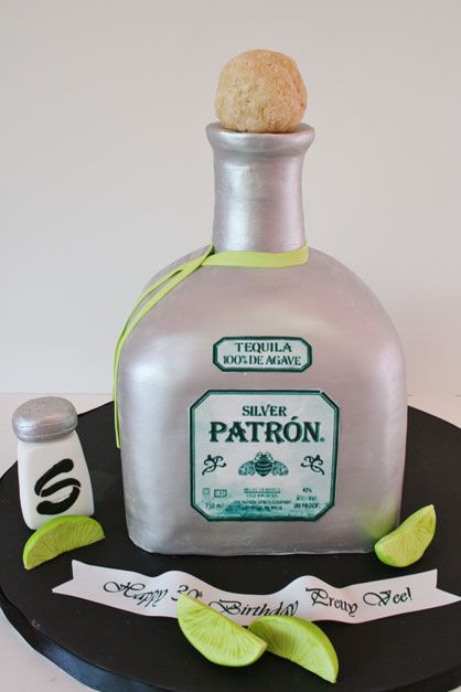 Patron Bottle Cake Patron Bottle Cake