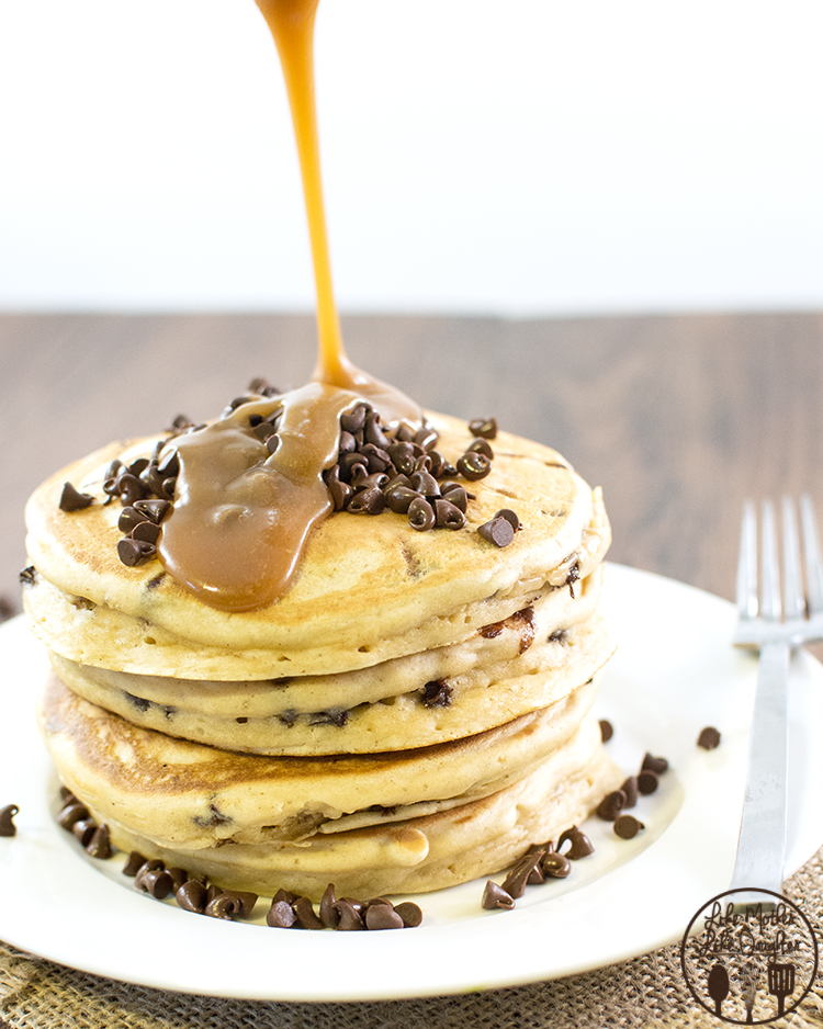 Peanut Butter Chocolate Chip Pancakes