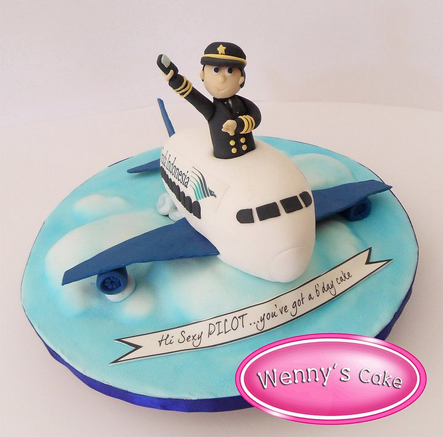 Pilot Birthday Cake