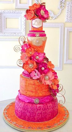 9 Photos of Unique Pink And Orange Cakes 9 Photos of Unique Pink And Orange Cakes