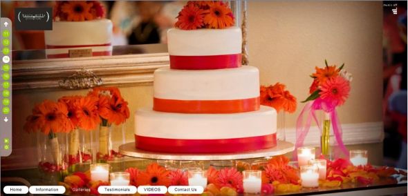 Pink and Orange Wedding Cake Idea Pink and Orange Wedding Cake Idea