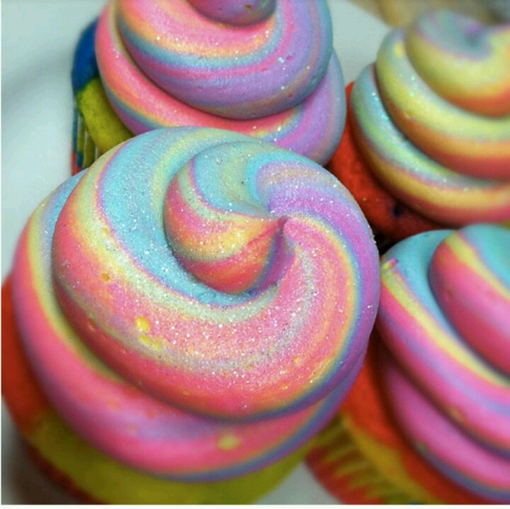 Rainbow Cupcakes