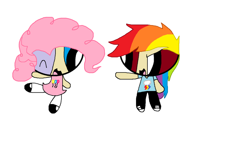 Rainbow Dash and Pinkie Pie Cupcakes