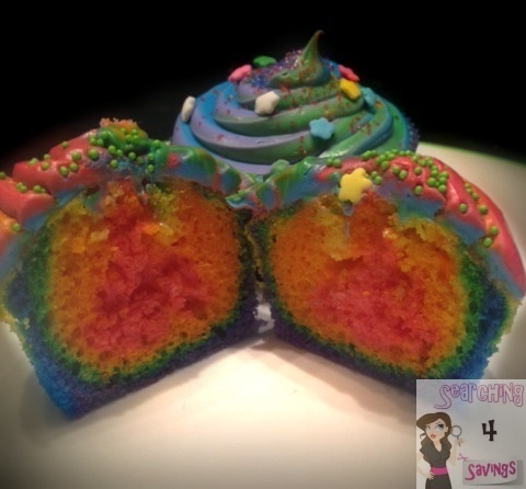 Rainbow Unicorn Poop Cupcakes