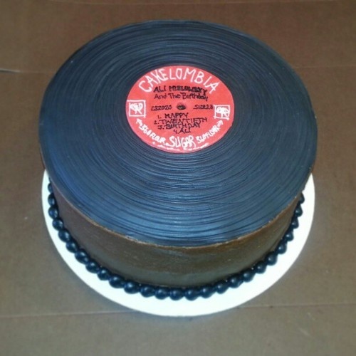 Record Player Cake