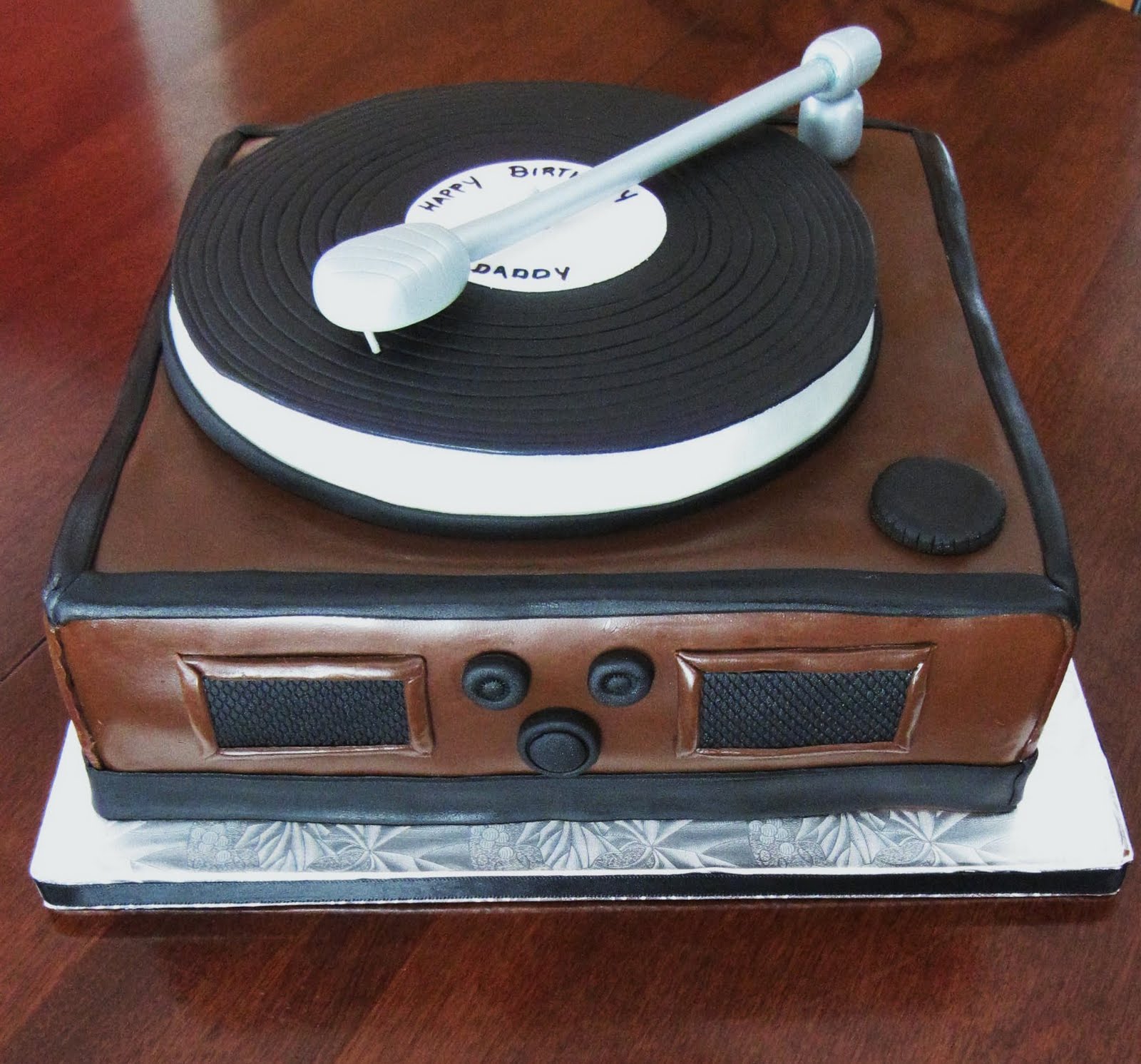 Record Player Cake