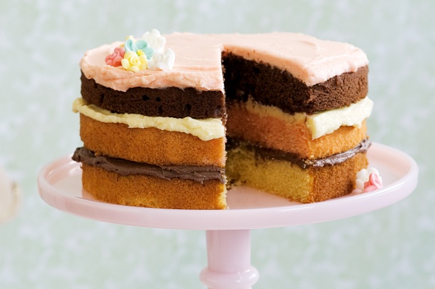 Ribbon Cake Recipe Ribbon Cake Recipe