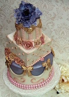 Romantic Vintage Wedding Cake Romantic Vintage Wedding Cake