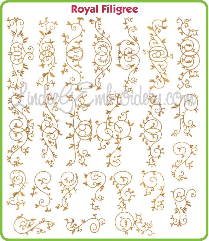 Royal Icing Filigree Templates