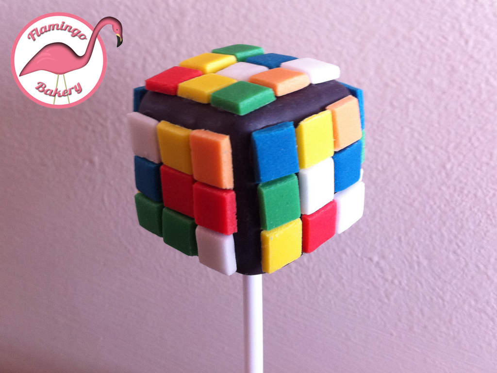 Rubik's Cube Cake Pops Rubik's Cube Cake Pops