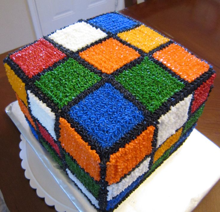 Rubix Cube Birthday Cake Rubix Cube Birthday Cake