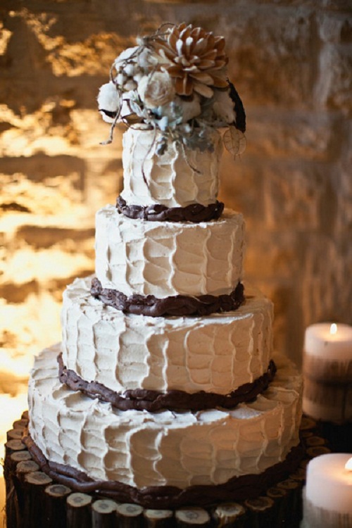 Rustic Country Themed Wedding Cakes