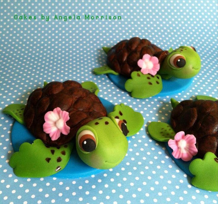 Sea Turtle Cupcake Toppers Sea Turtle Cupcake Toppers