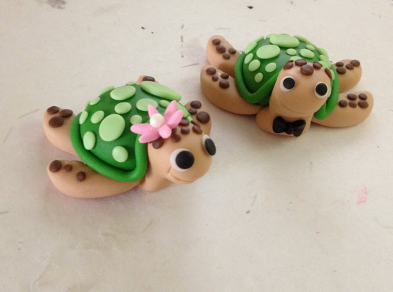 Sea Turtle Fondant Cake Topper