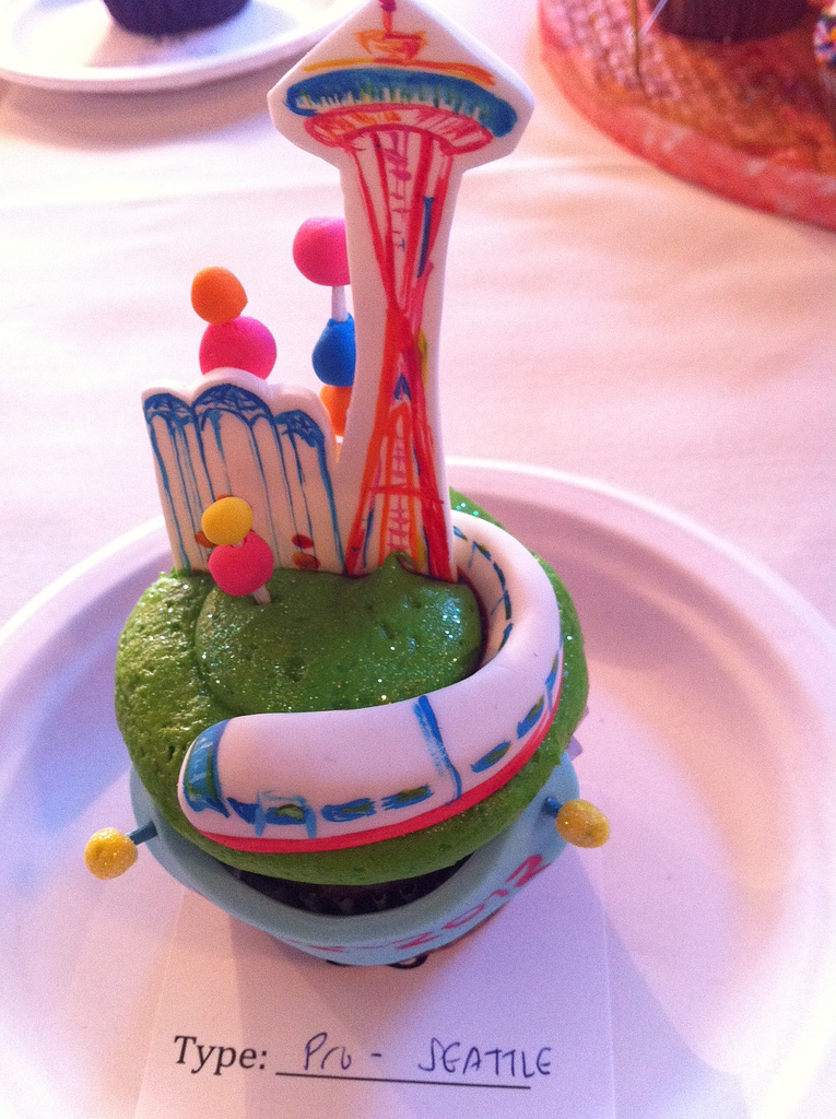 Seattle Space Needle Cake