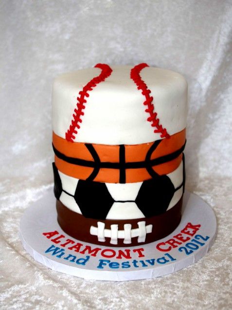 8 Photos of Layered Football Cakes