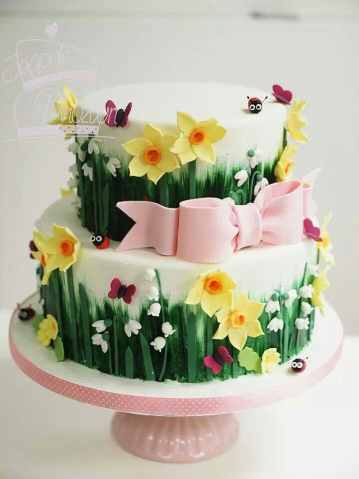 Spring Flowers Cake