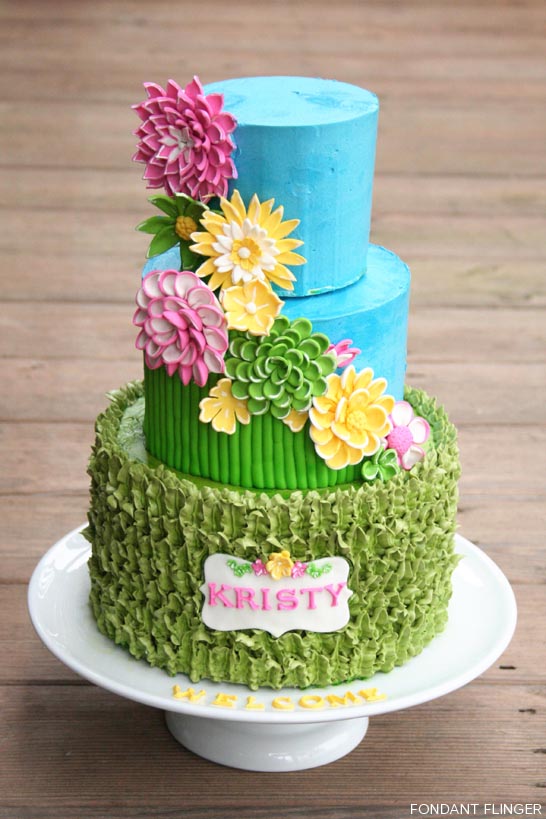 Spring Flowers Cake Spring Flowers Cake