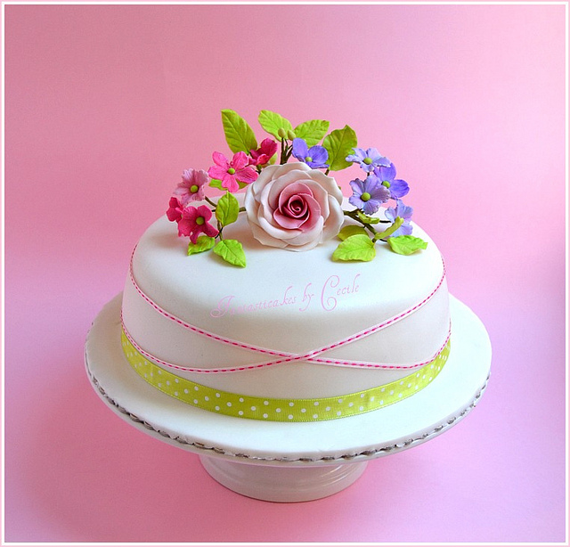 Spring Flowers Cake Spring Flowers Cake