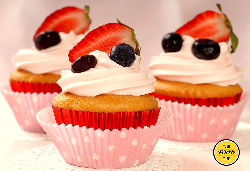 Strawberry Cupcakes with Cream Cheese Frosting