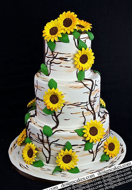 Sunflower Wedding Cake