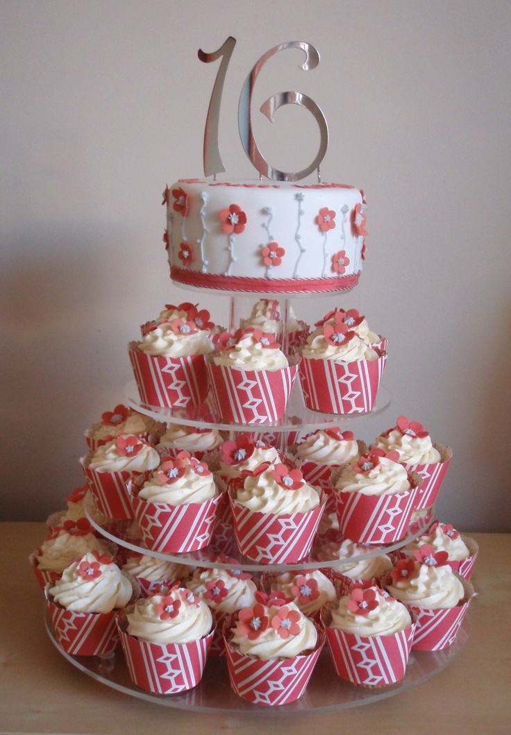 Sweet 16 Cupcake Tower Sweet 16 Cupcake Tower