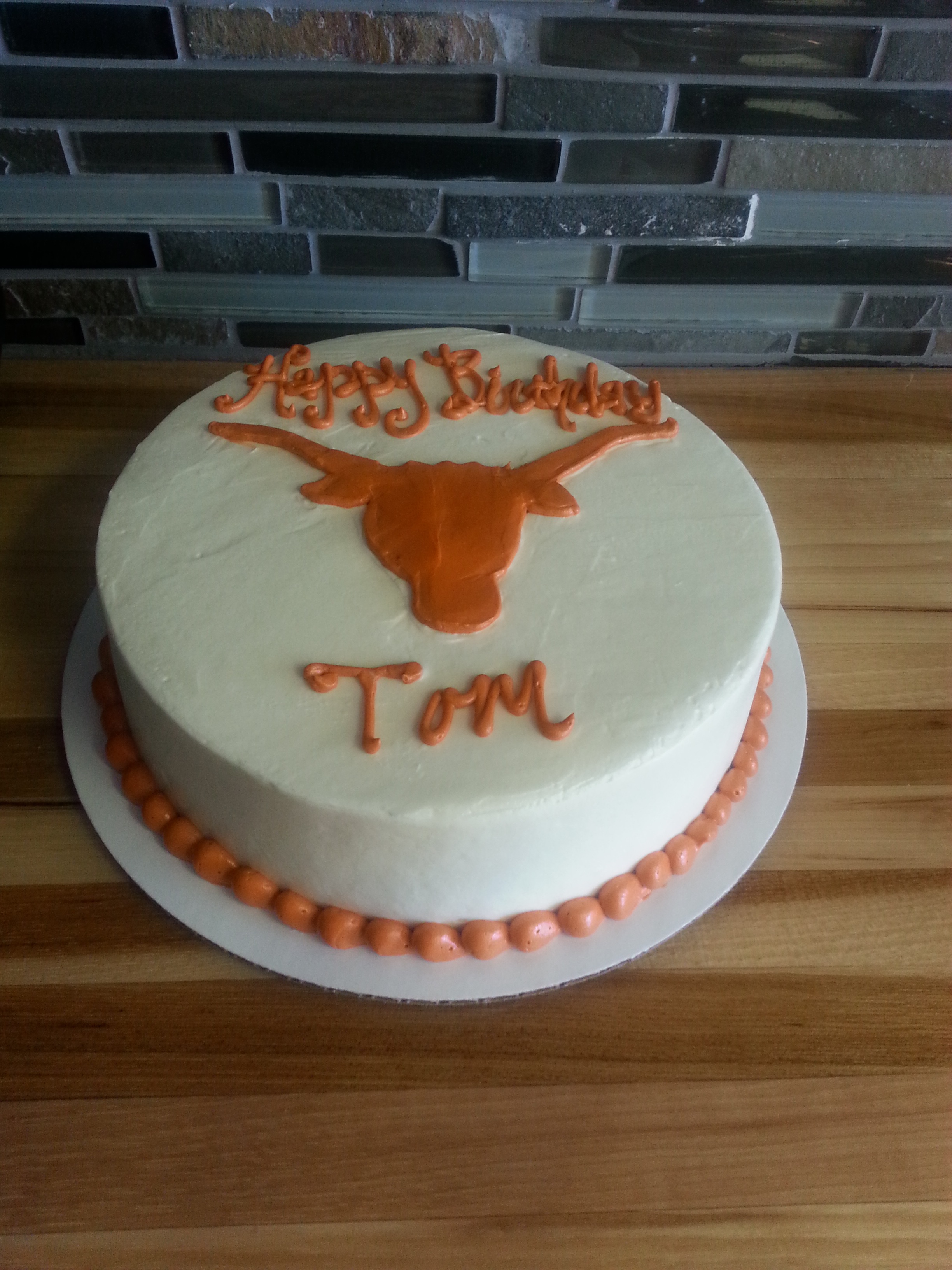 Texas Longhorn Birthday Cake Texas Longhorn Birthday Cake