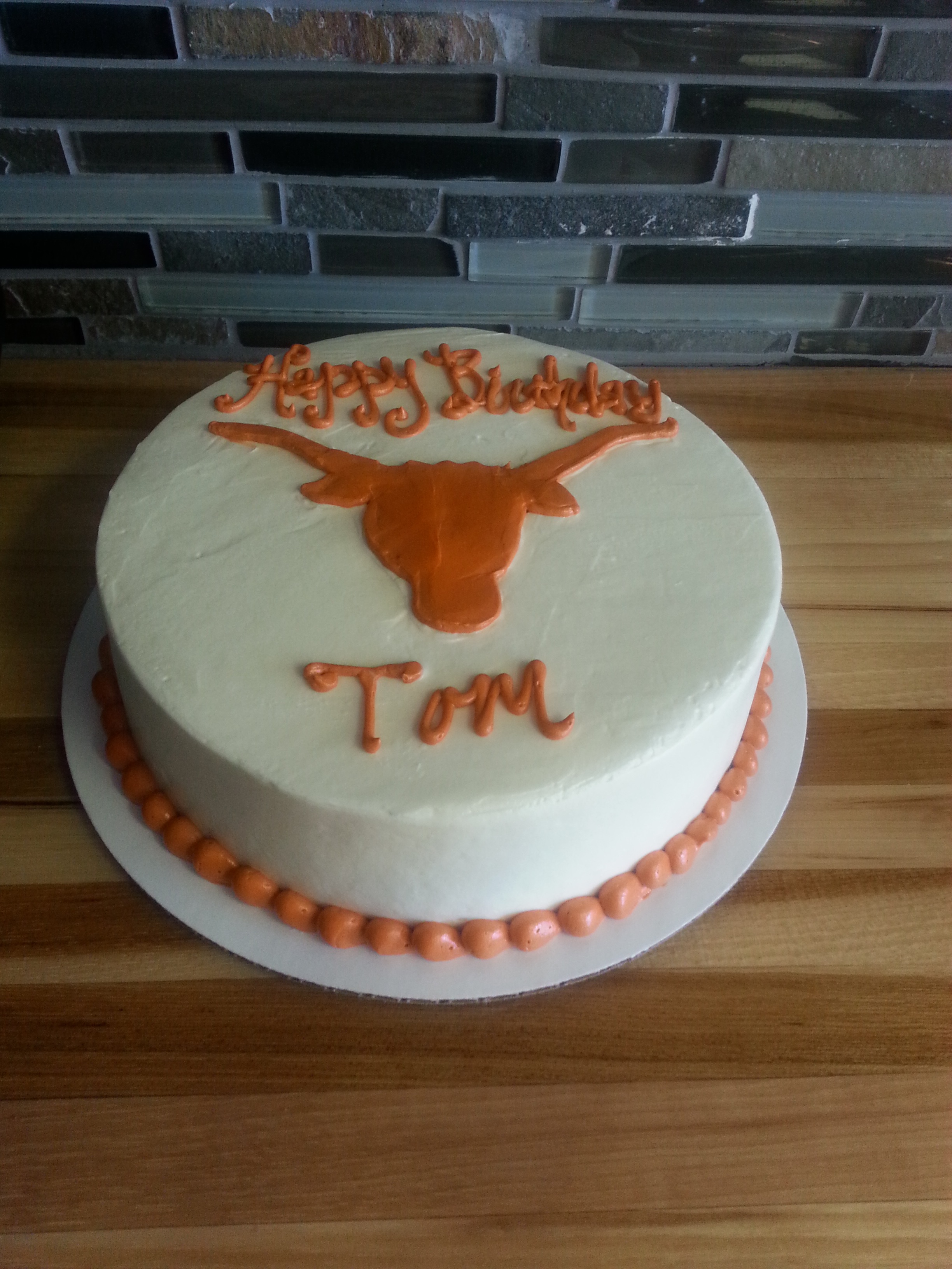 Texas Longhorn Birthday Cake