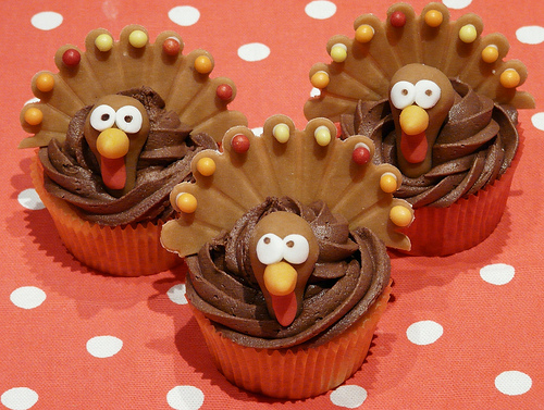 Thanksgiving Turkey Cupcakes