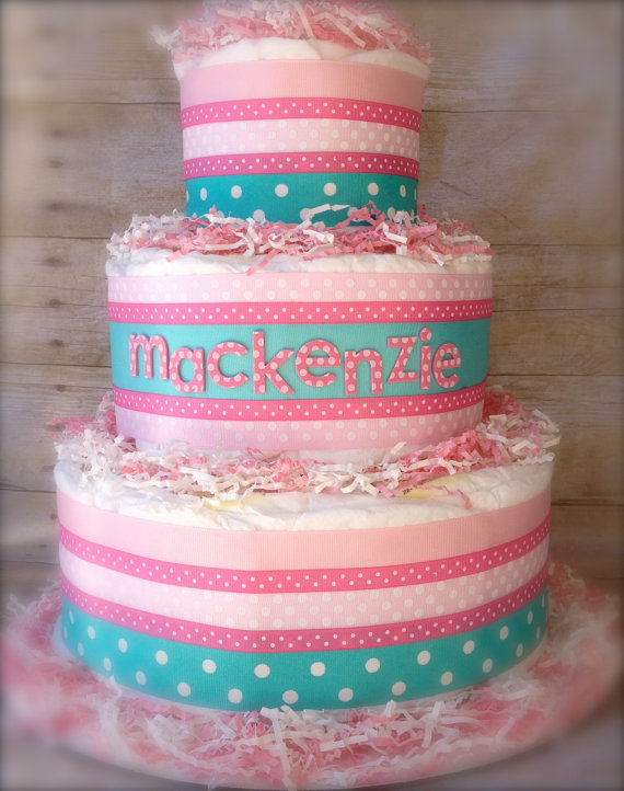 Tickled Pink Diaper Cake Tickled Pink Diaper Cake