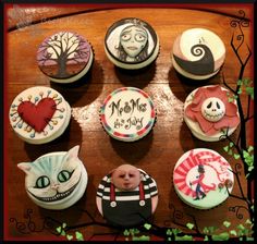 Tim Burton Themed Cupcakes Tim Burton Themed Cupcakes