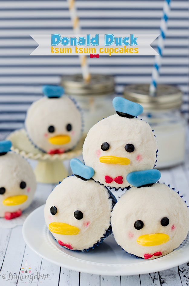 Tsum Tsum Donald Duck Cupcakes