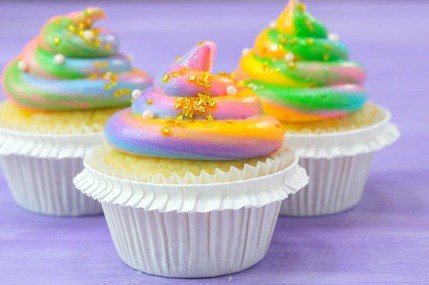 Unicorn Poop Cupcakes