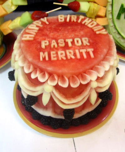 Watermelon Fruit Birthday Cake Watermelon Fruit Birthday Cake