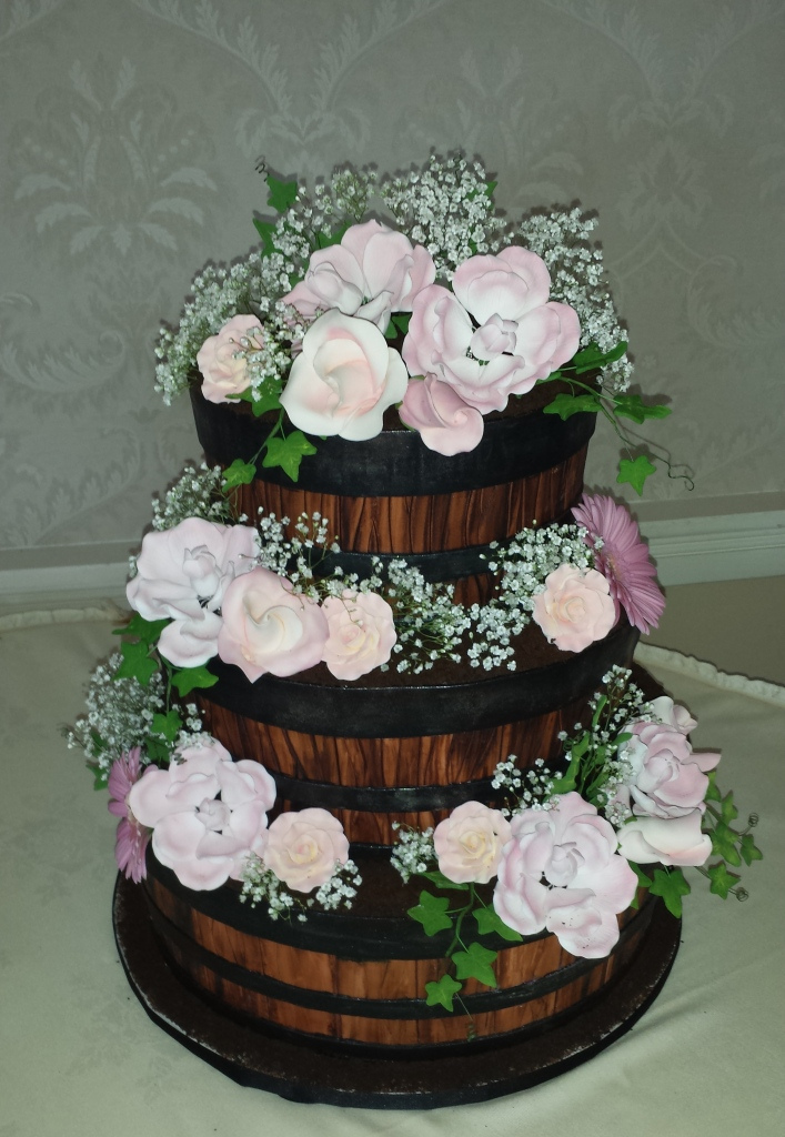 Wedding Barrel Cake