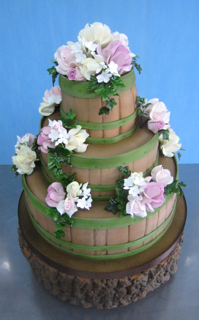 Wedding Barrel Cake