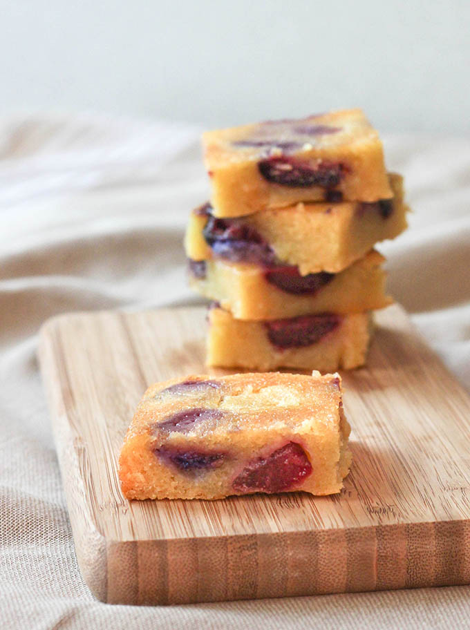 White Chocolate Cherry Brownies