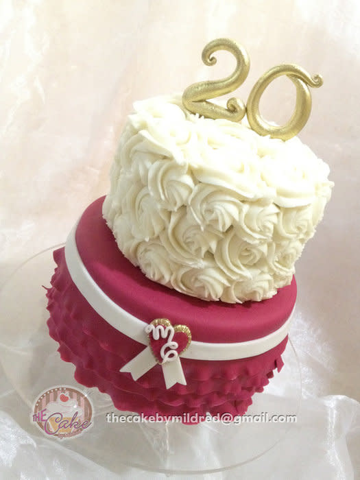 9 Photos of 20 Year Wedding Anniversary Cakes