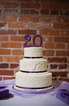 20th Wedding Anniversary Cake