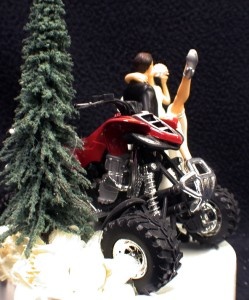 4 Wheeler Wedding Cake Toppers