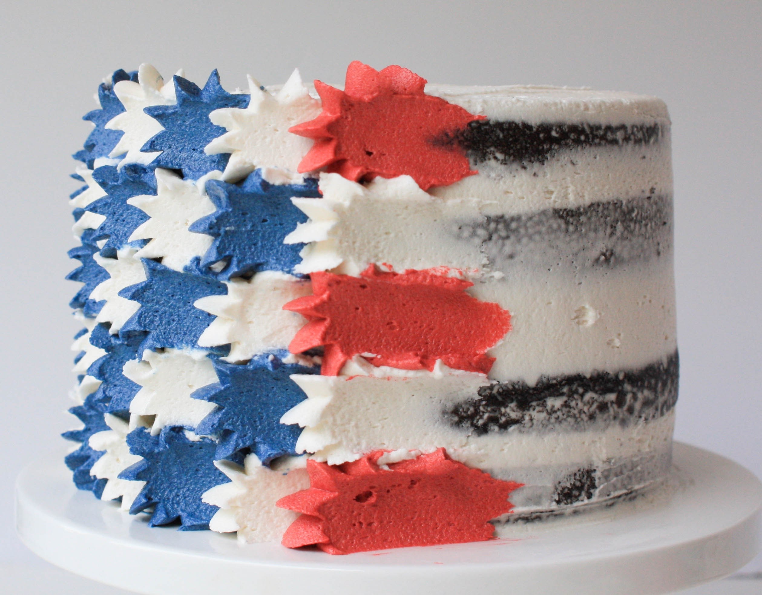 4th of July Stars and Stripes Cake