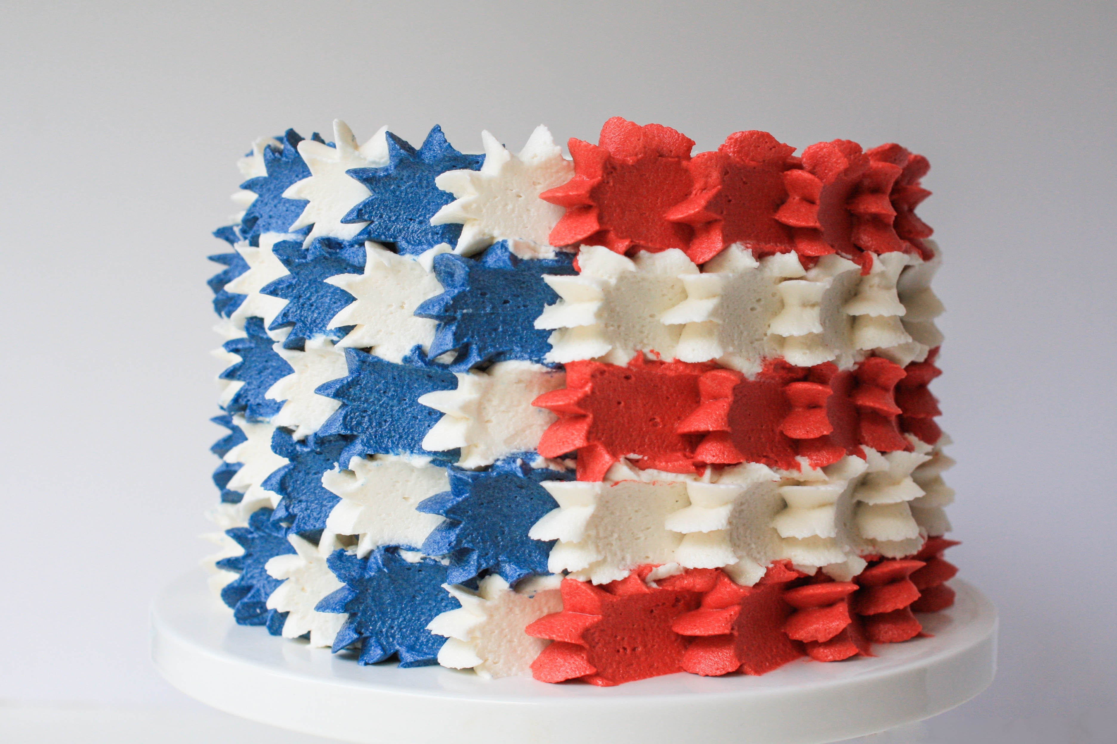 4th of July Stars and Stripes Cake