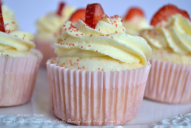 Angel Food Cake with Cool Whip Frosting