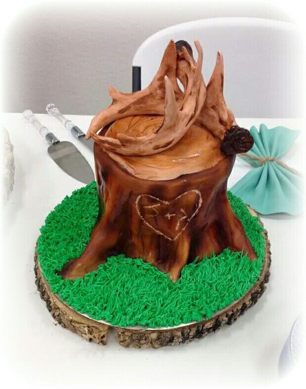 Antler Grooms Cake