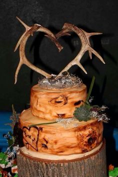 Antler Wedding Cake