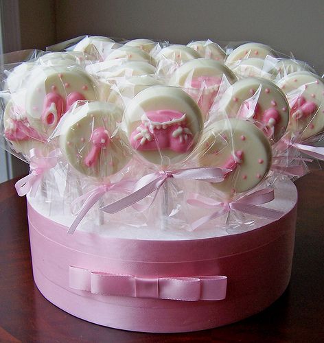 9 Photos of Design Of Cakes Baby Shower Chocolate Lollipops