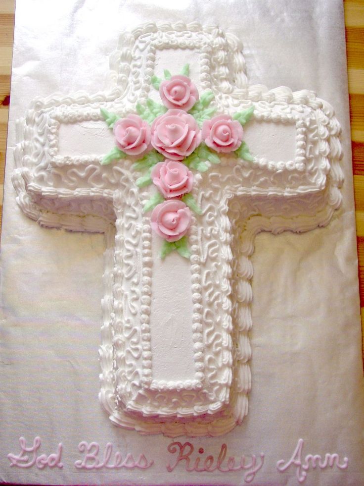 Baptism Cross Cake