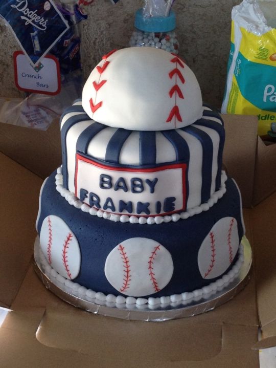 Baseball Baby Shower Cake